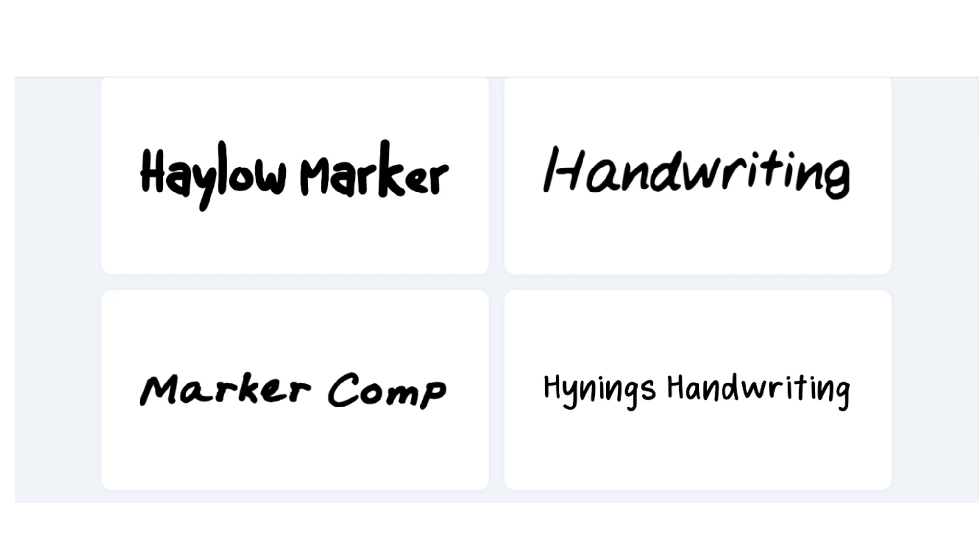 Image of Handwritten Bliss Font